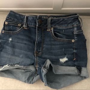 American Eagle High Rise Jean Shorts